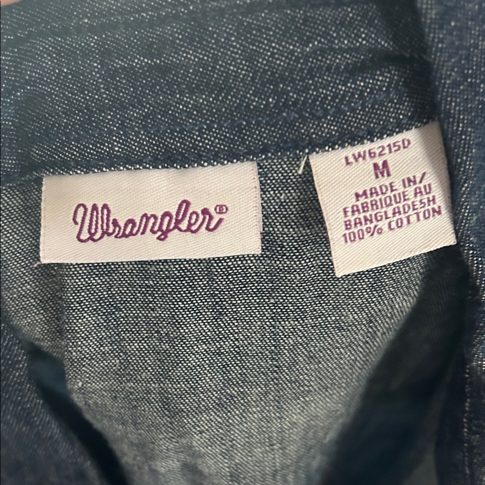 Wrangler Dark Blue Denim Sleeveless Top - Picture 2 of 3